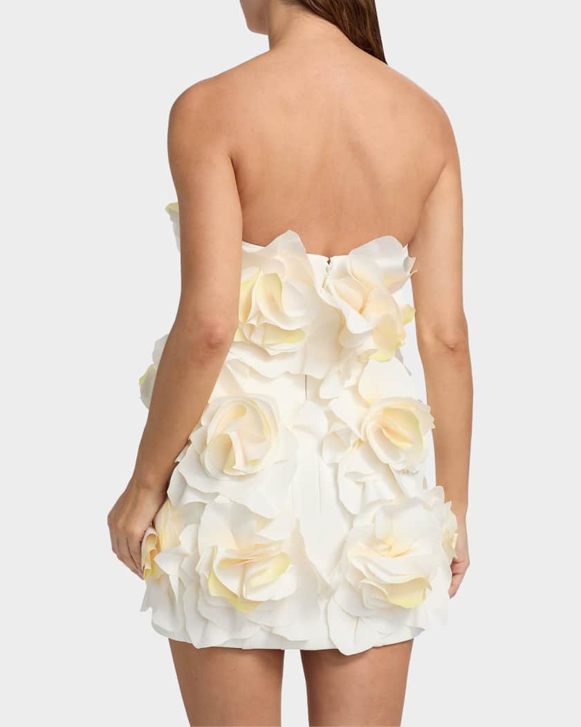 Acler Jackhill Mini Dress in Ivory - size Aus 8/US 4
