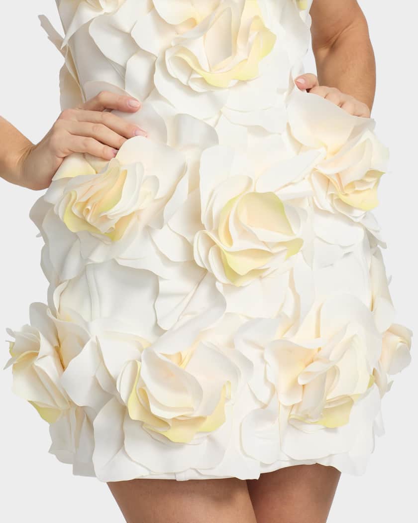 Acler Jackhill 3D Floral Minidress | Neiman Marcus