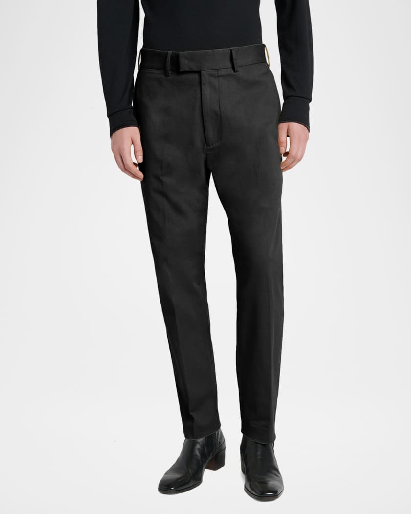 トムフォード　コットンリネンスラックス　TOM FORD TOM FORD Men's Comfort Stretch Slim Flat-Front Trousers | Neiman