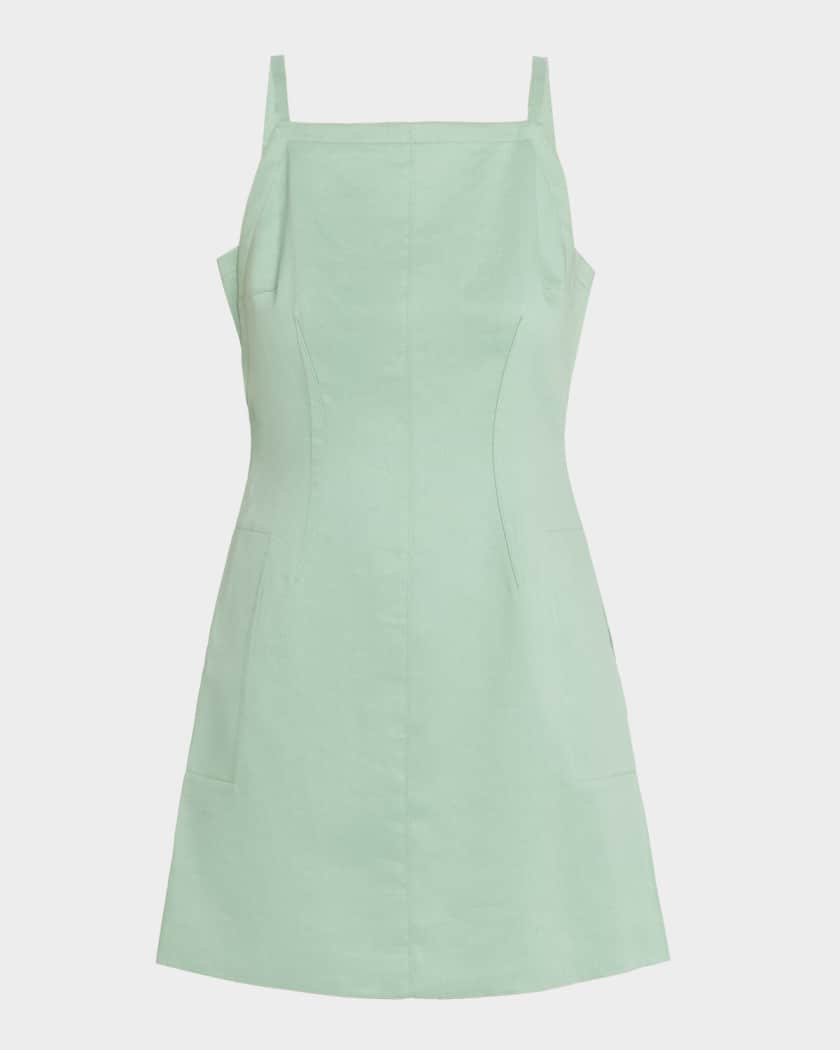 Theory Apron Mini Dress | Neiman Marcus