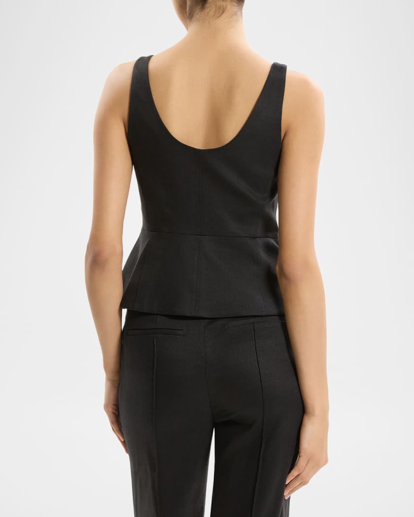 Seamed Peplum Vest | Neiman Marcus