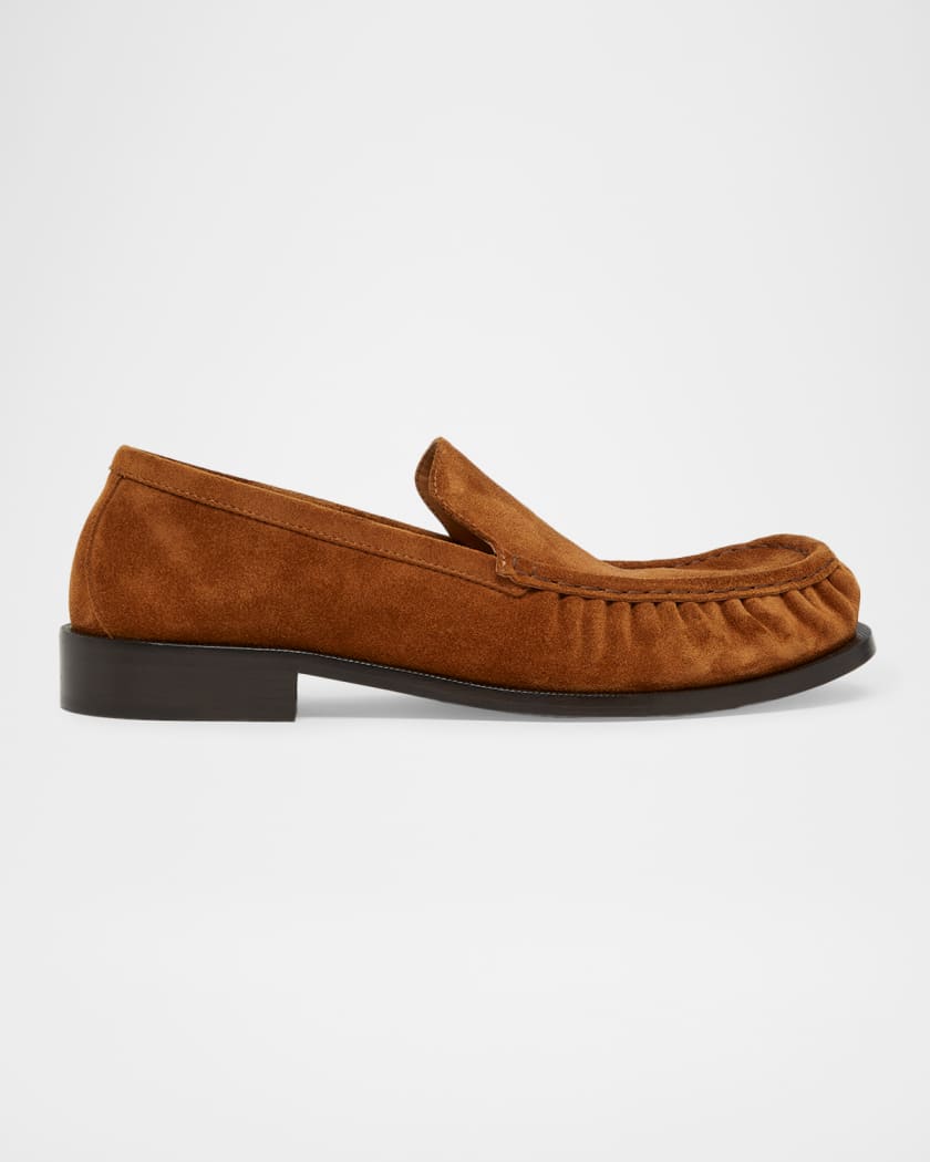 Dries Van Noten Men's Moc-Toe Leather Loafers | Neiman Marcus