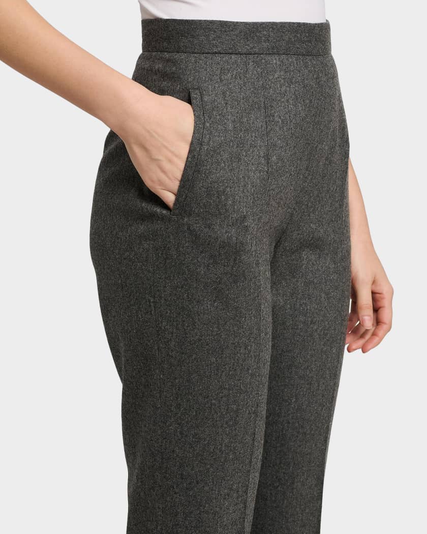 Jil Sander Wool Flannel Trousers | Neiman Marcus