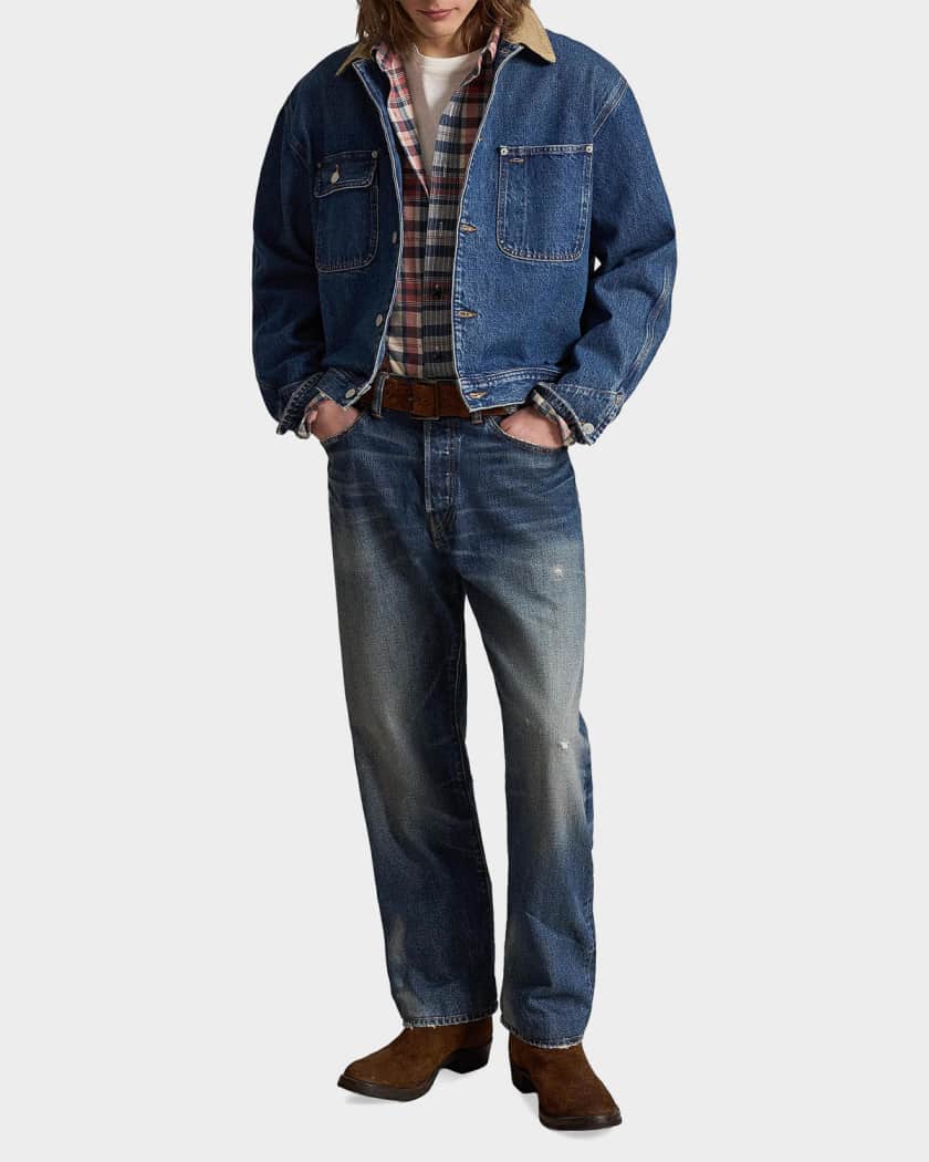 Polo Ralph Lauren 3X1 Denim Bomber Jacket | Neiman Marcus