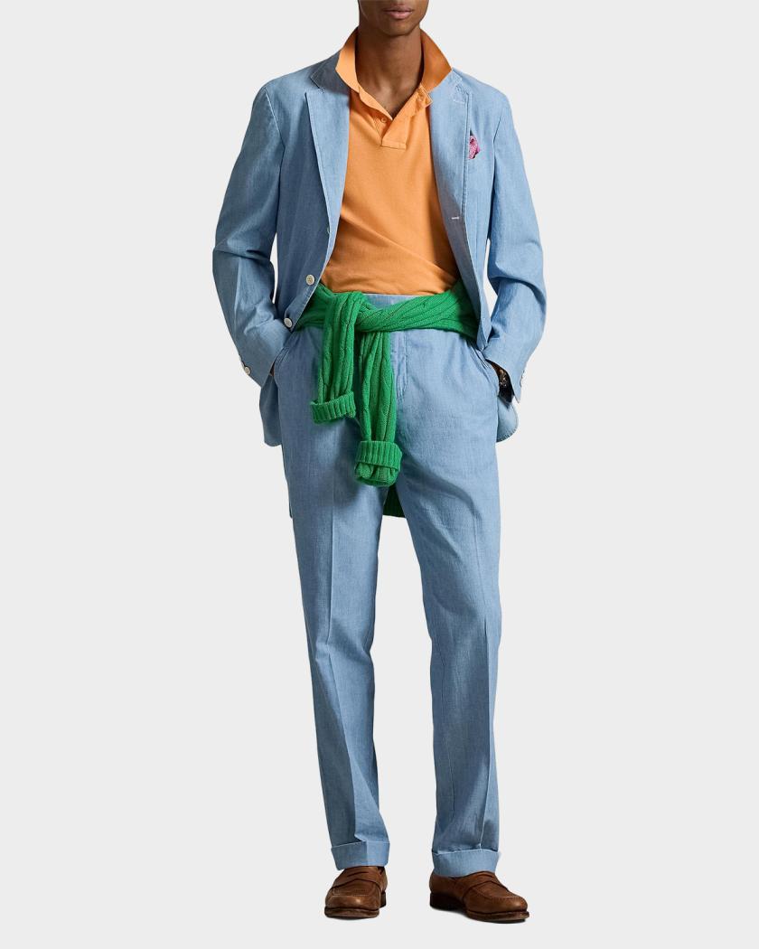 Polo Ralph Lauren Men's Chambray Cotton Sport Coat | Neiman Marcus