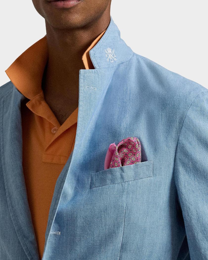 Polo Ralph Lauren Men's Chambray Cotton Sport Coat | Neiman Marcus