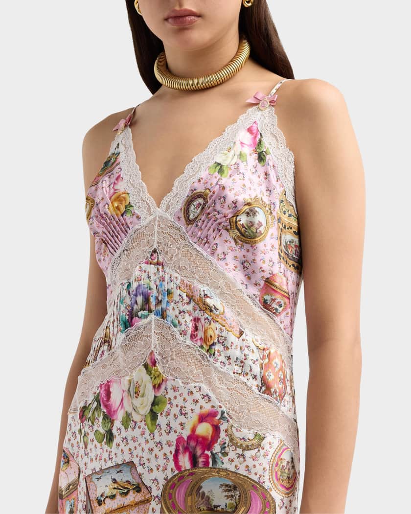 Camilla Met x Camilla In The Heart of Art Silk Maxi Slipdress