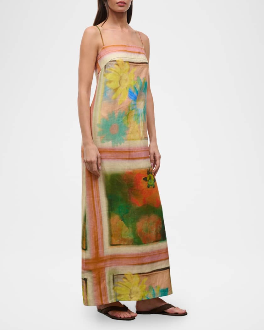 STAUD Laura Linen Maxi Dress | Neiman Marcus
