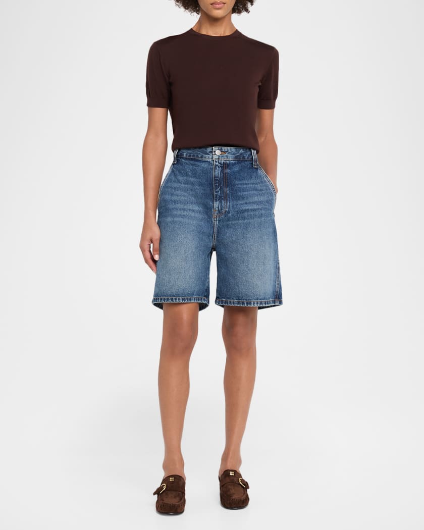 Miu Miu 45mm Suede Buckle Loafers | Neiman Marcus