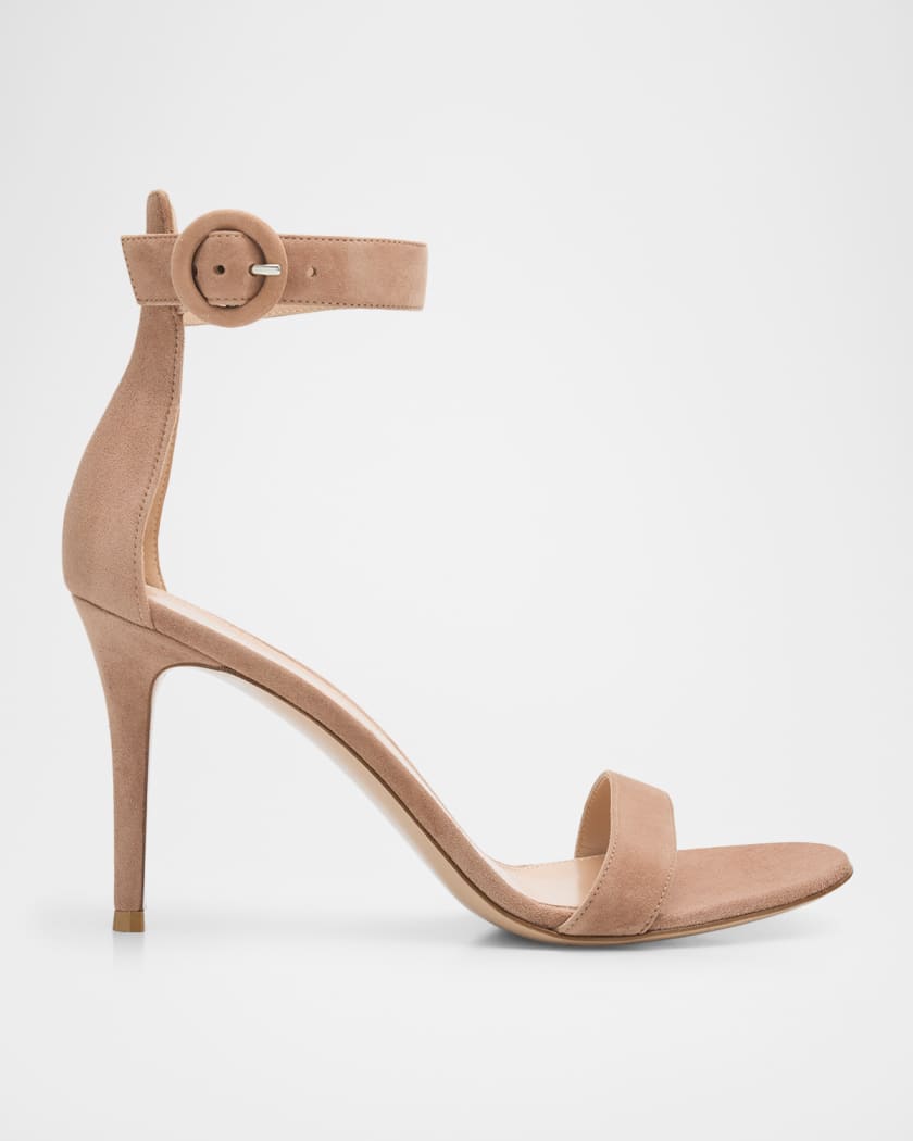 Gianvito Rossi Portofino 85mm Suede Pumps | Neiman Marcus