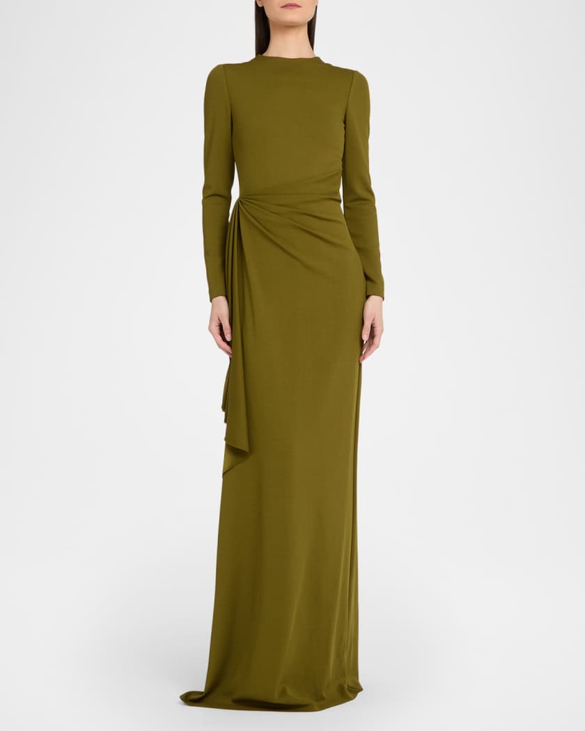 a line knee length dress A-Line Scoop Knee-Length Homecoming Dress with Red Flowers,MH476