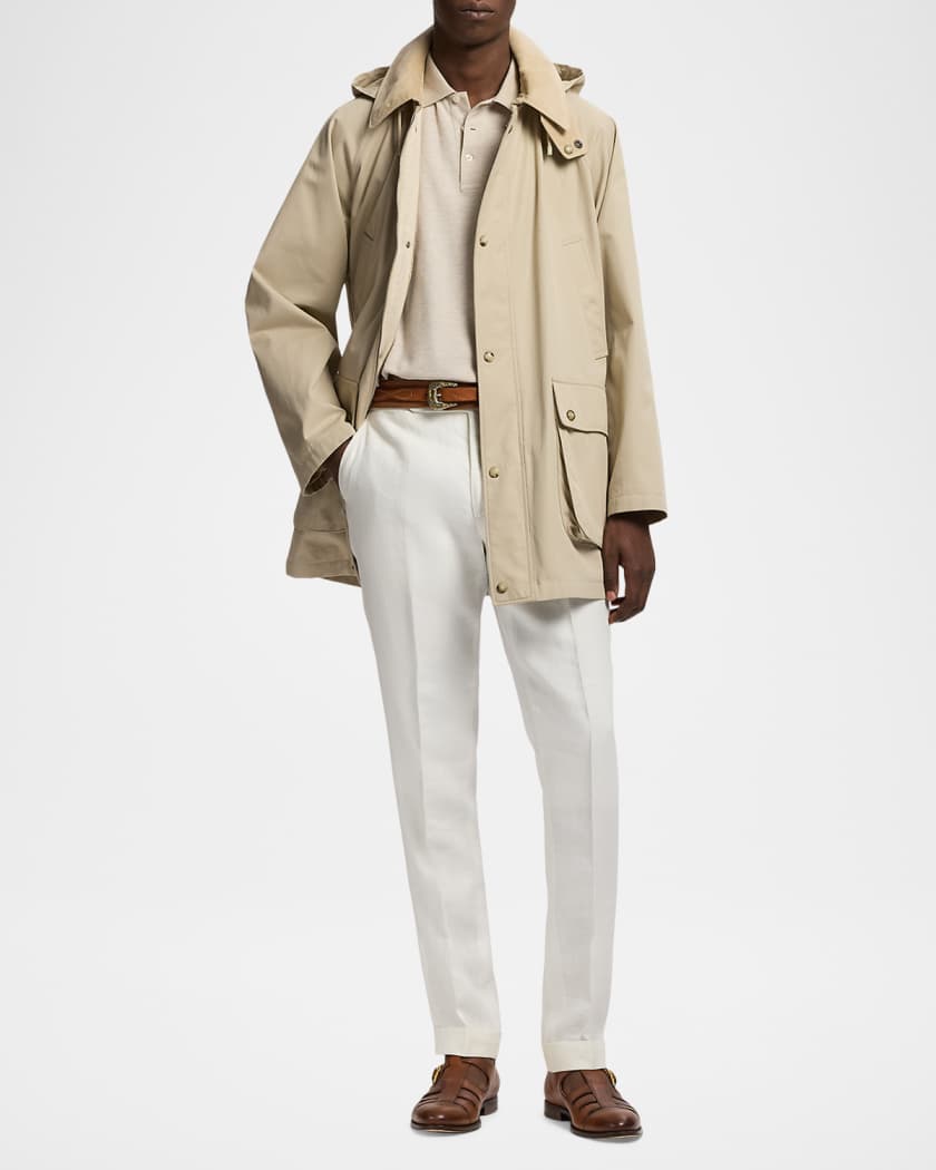 Ralph Lauren Purple Label Men's Ventile Twill Hooded Car Coat