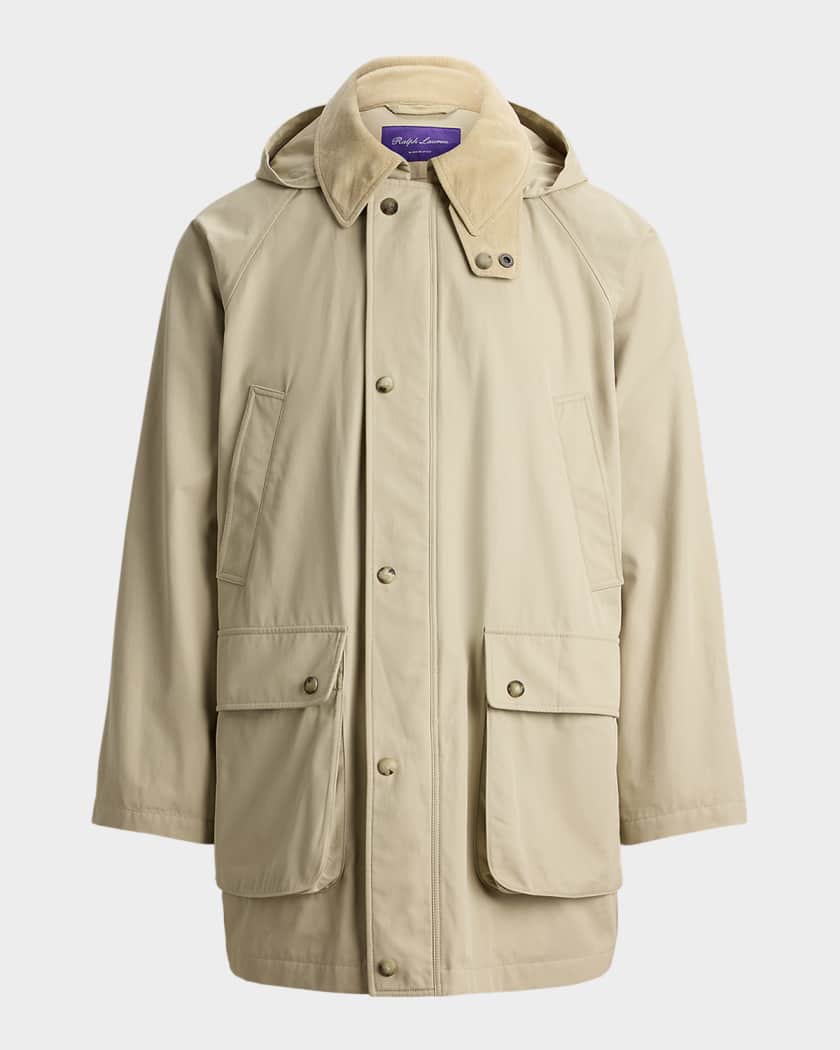 安*屋様 Ralph Lauren purple label レザーカーコート Ralph Lauren Purple Label Men's Ventile Twill Hooded Car Coat