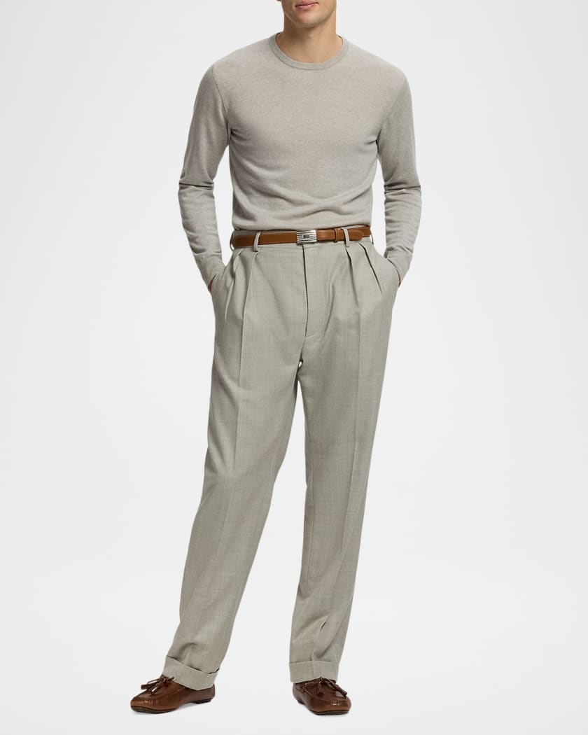 Ralph Lauren Purple Label Men's Cotton-Stretch Straight Leg