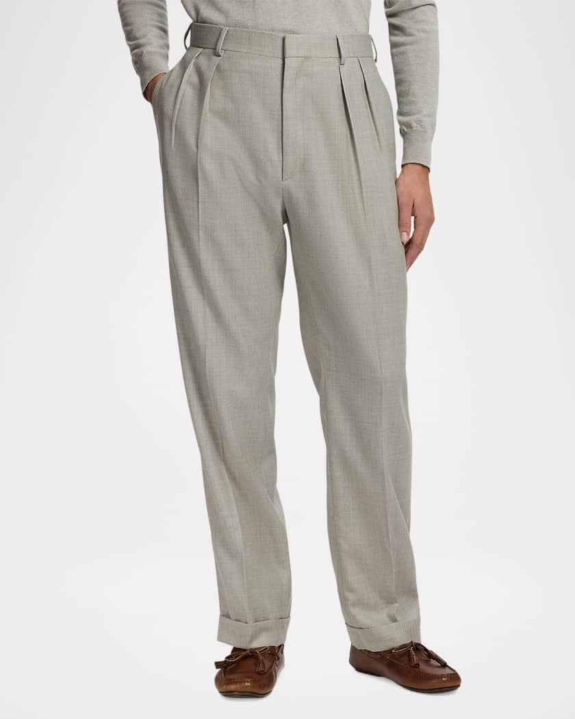 Ralph Lauren Purple Label Men's Cotton-Stretch Straight Leg