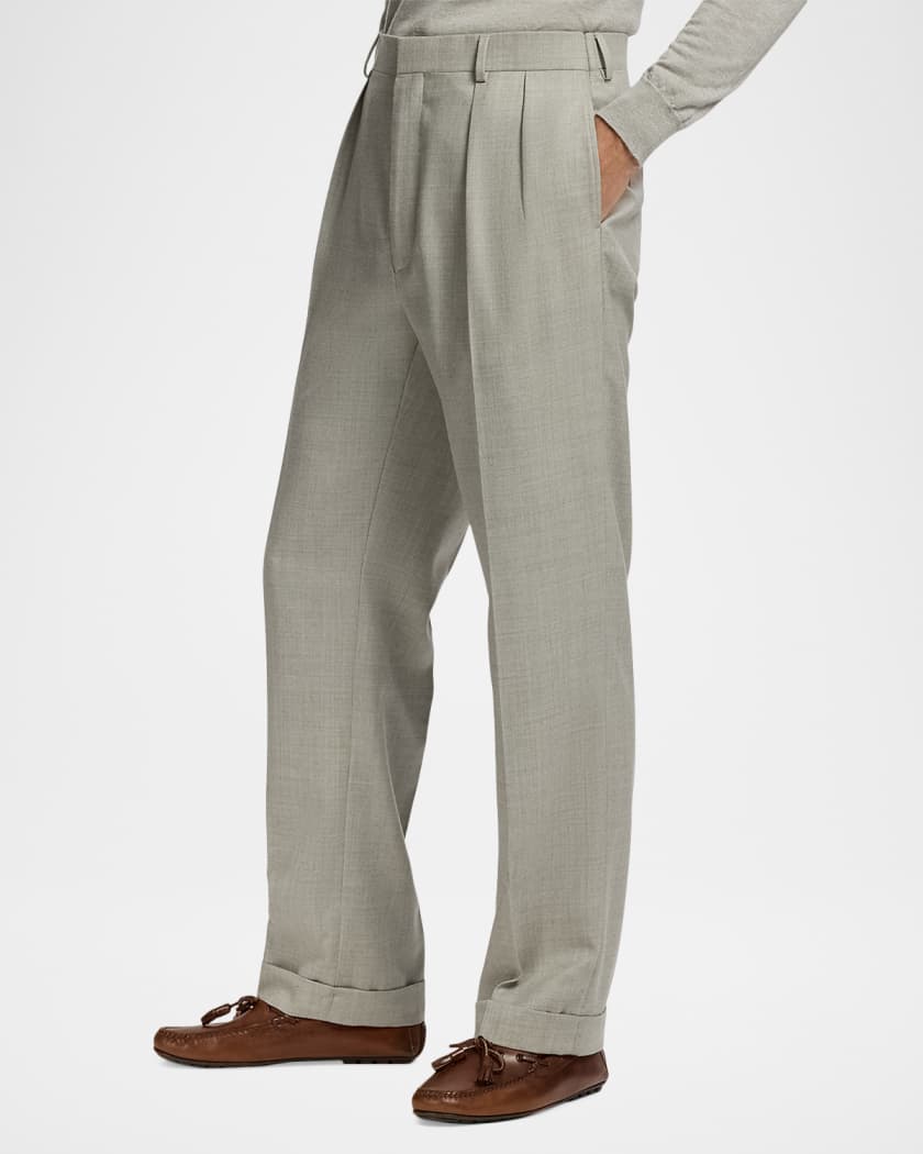 Ralph Lauren Purple Label Men's Cotton-Stretch Straight Leg
