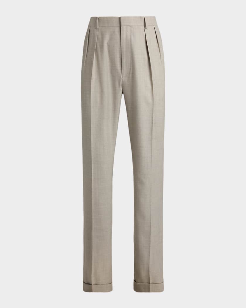 Ralph Lauren Purple Label Men's Cotton-Stretch Straight Leg