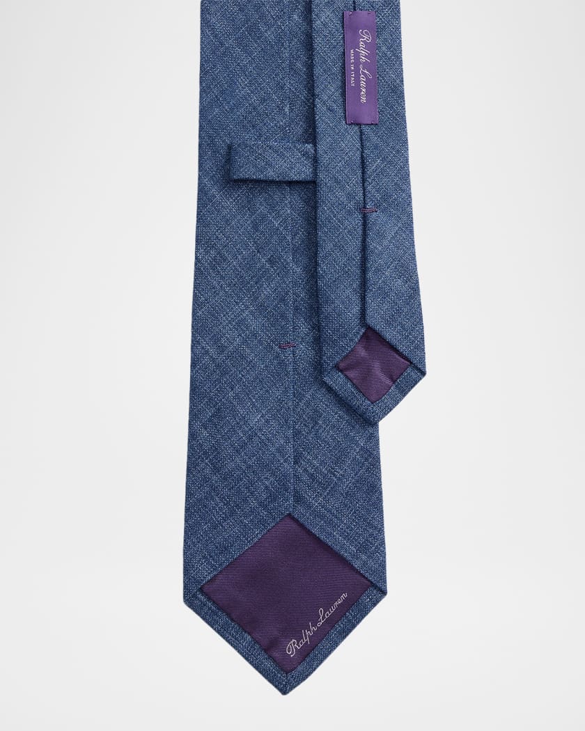 Ralph Lauren Purple Label Men's Delave Linen and Viscose Tie
