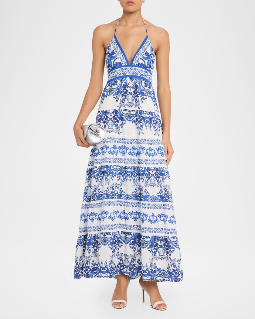 alice maxi dress LEO LIN - Alice Short Sleeve Maxi Dress