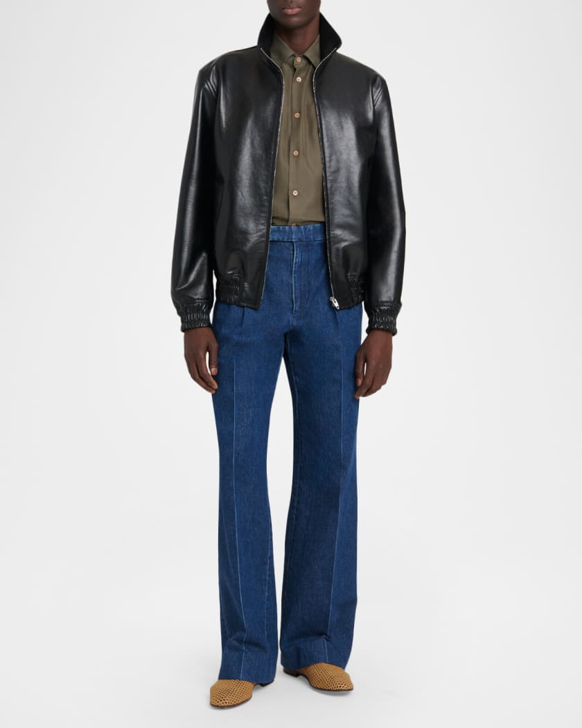 Valentino Garavani Leather Jacket | Neiman Marcus