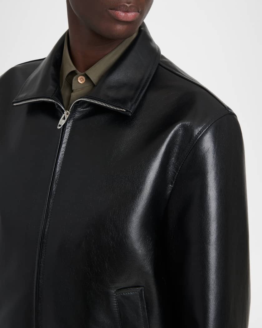 VALENTINO レザージャケット Valentino Garavani Leather Jacket | Neiman Marcus