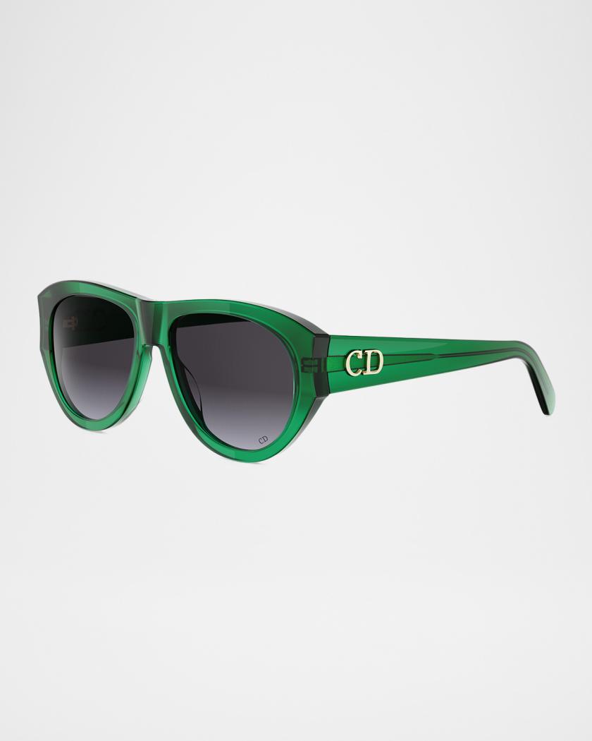 Dior Unisex A1I sunglasses DIOR DiorGlow A1I 55mm Pilot Sunglasses | Neiman Marcus main image 4