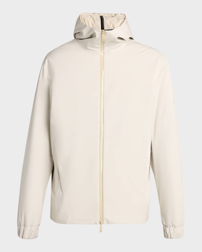 Moncler Men's Down Zip-Front Hoodie | Neiman Marcus
