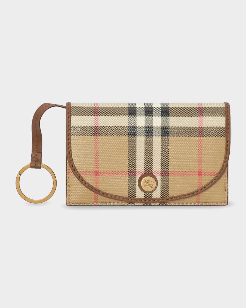 BURBERRY チェック柄 ケース Burberry Check Folding Card Case with Key Ring | Neiman Marcus