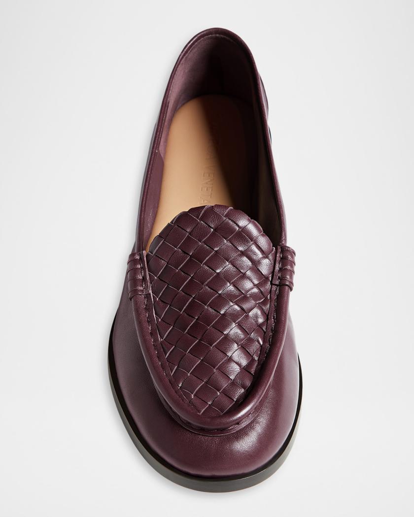 NEW!!! Bottega Veneta loafers shoes size 38.5 BOTTEGA VENETA Blue Leather Loafers Size 38.5 (US 8) – Cloud  main image 2