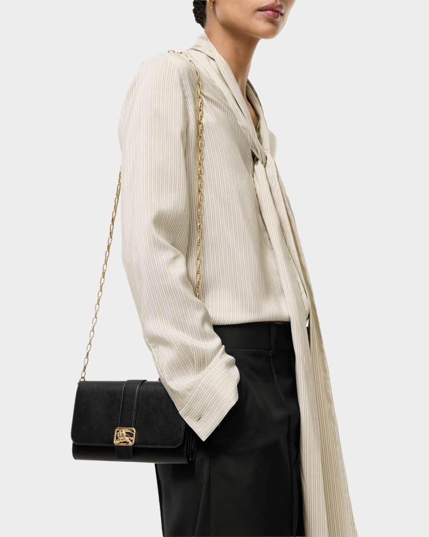 Burberry Rider Chain Strap Leather Wallet | Neiman Marcus