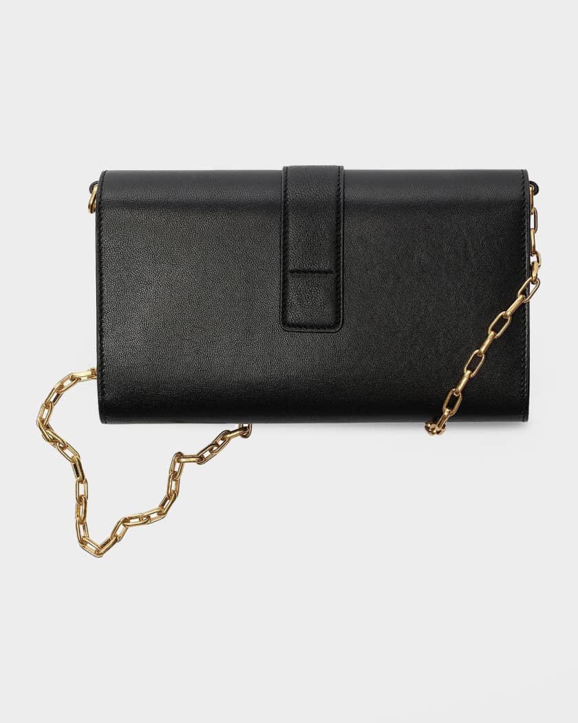 Burberry Rider Chain Strap Leather Wallet | Neiman Marcus