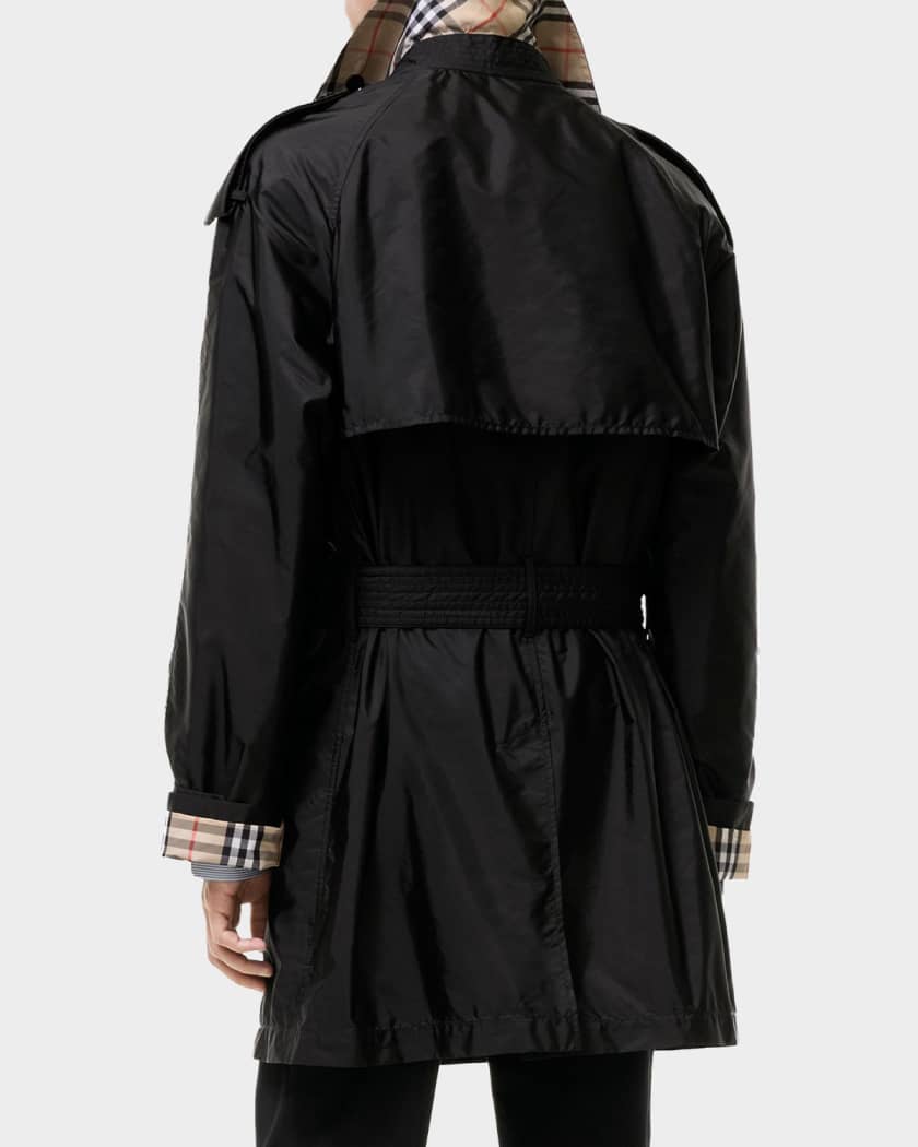 Burberry Men's Leadenham Nylon Trench Jacket | Neiman Marcus
