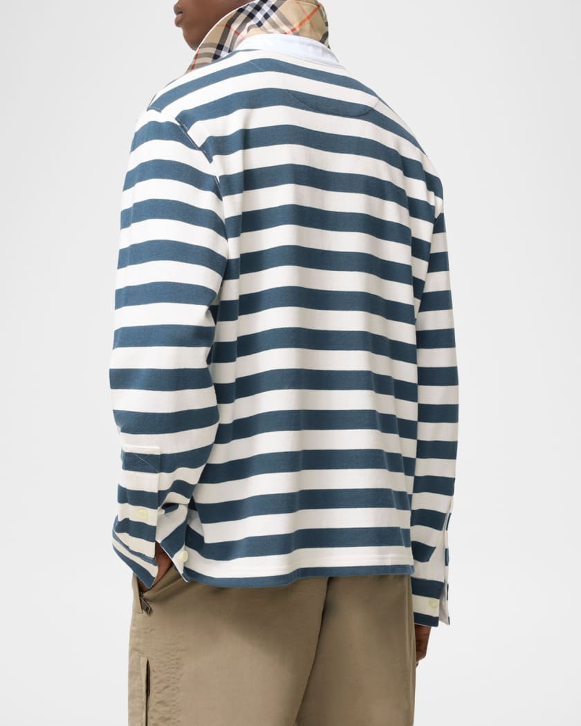 全てPOLO Ralph Lauren 、Burberry 大量 Burberry Men's Striped Cotton Rugby Polo Shirt | Neiman Marcus