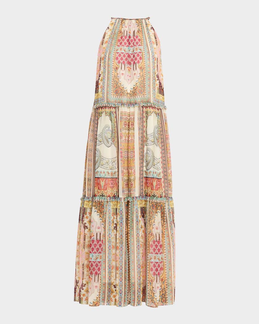 Elie Tahari Women's The Aurora Baroque Print Dress - Multi - Size L - Baroque Print
