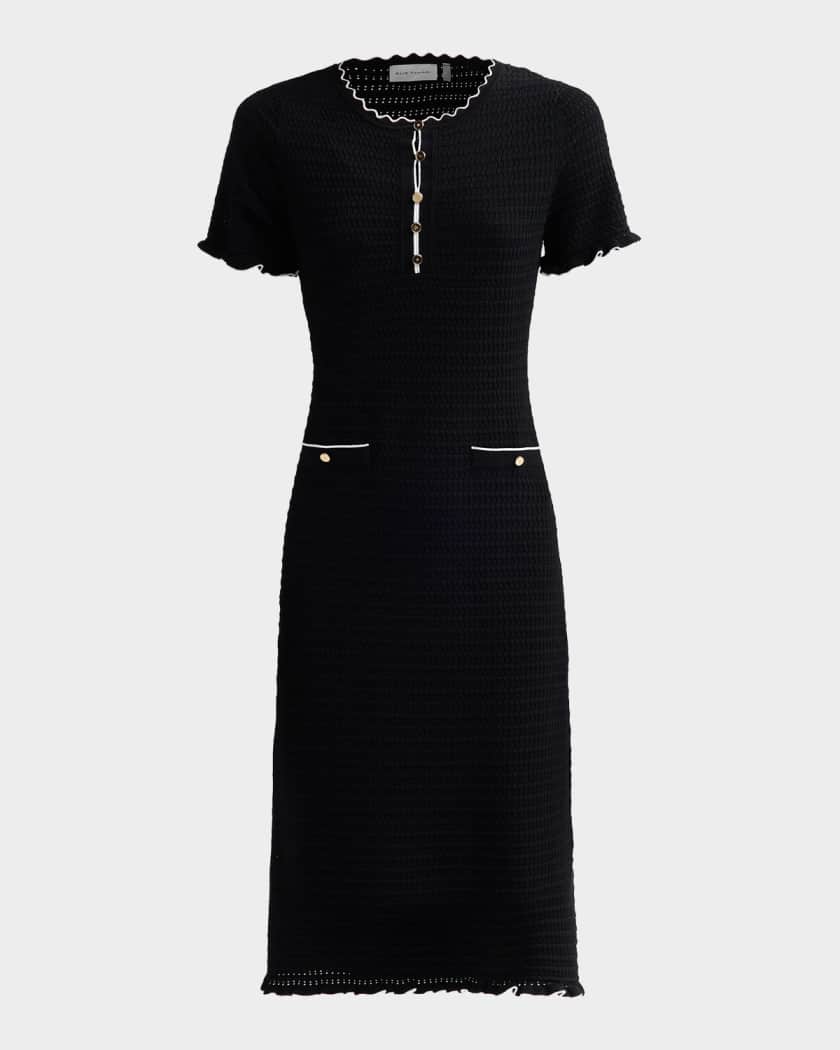 tahari black dress Elie guipure lace dress, size 6, NEW WITH TAGS! Modern sophistication meets day Elie Tahari Women's The Easton
