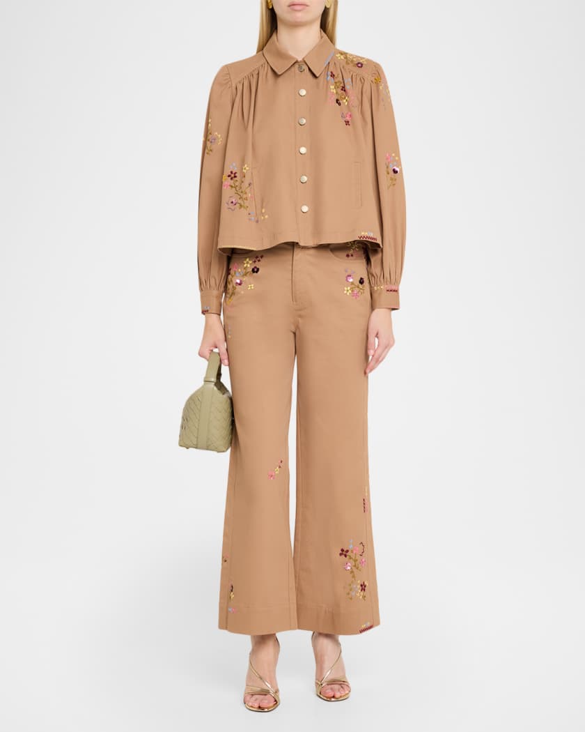 Cinq a Sept Wildflower Embroidered Jacket | Neiman Marcus