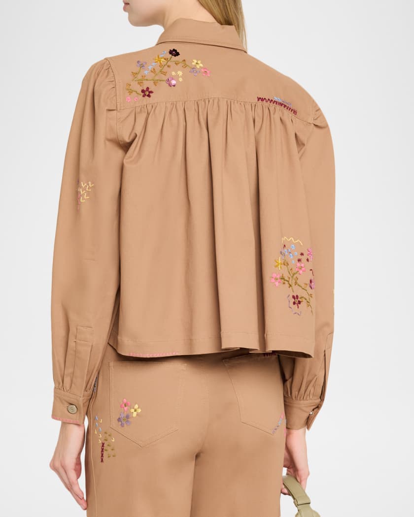 Cinq a Sept Wildflower Embroidered Jacket | Neiman Marcus