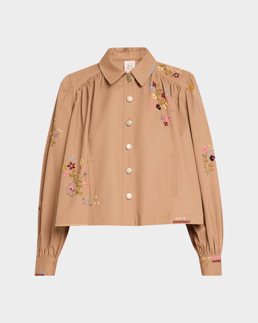Cinq a Sept Wildflower Embroidered Jacket | Neiman Marcus