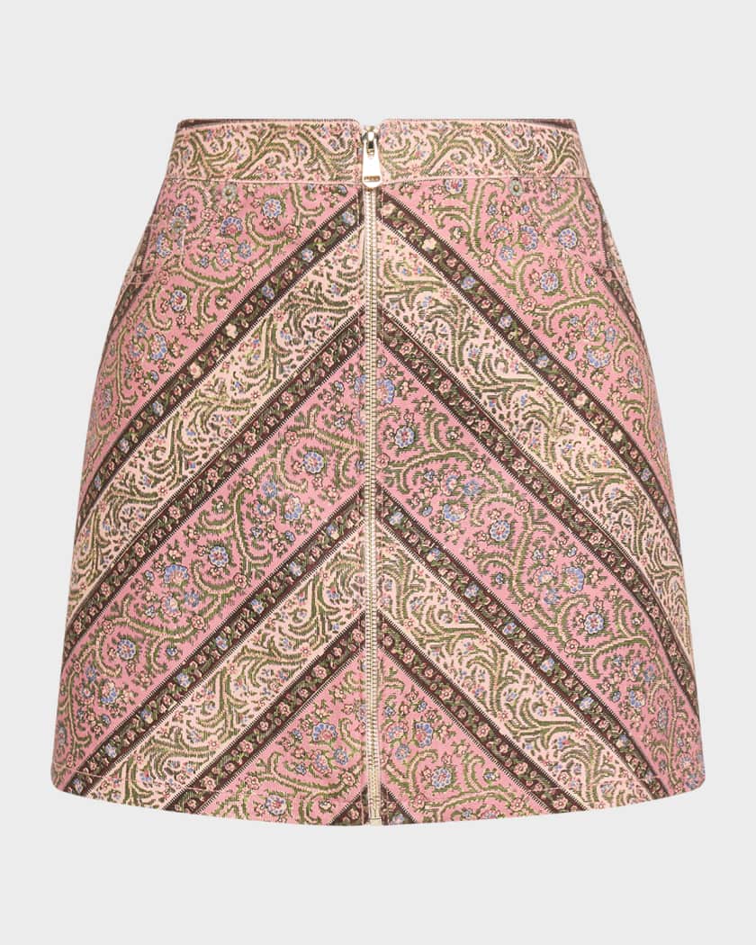 【未使用】THE TOE Peckham Jacket + Skirt Cinq a Sept Pepper Paisley Mini Skirt | Neiman Marcus