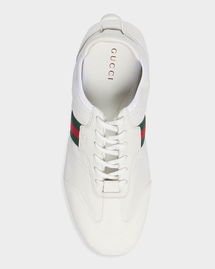 Gucci Men's Flex Suede Low-Top Sneakers | Neiman Marcus