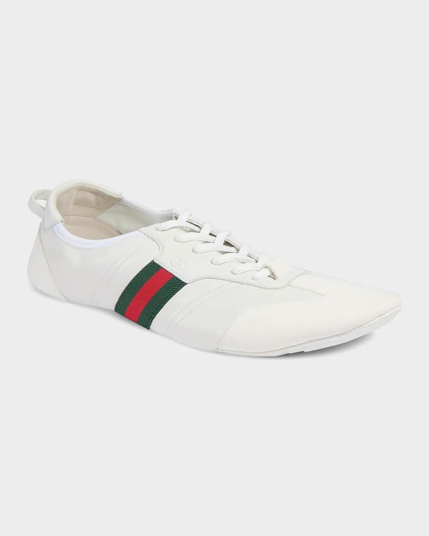Gucci Men's Flex Suede Low-Top Sneakers | Neiman Marcus