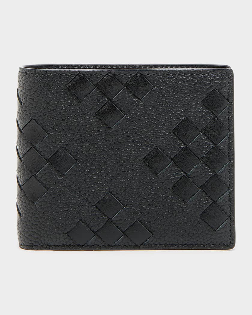Bottega Veneta Men's Diamonds Dover Intrecciato Leather Bifold