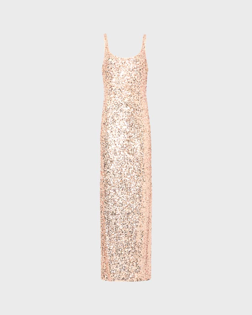 midi bodycon prom dress Cinematic Sequin Mini Dress Navy main image 0
