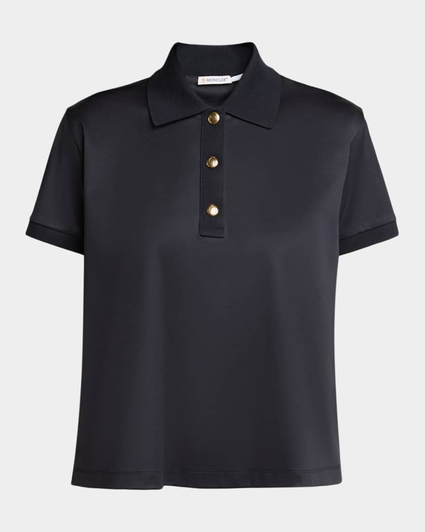 Moncler Short-Sleeve Polo Shirt | Neiman Marcus