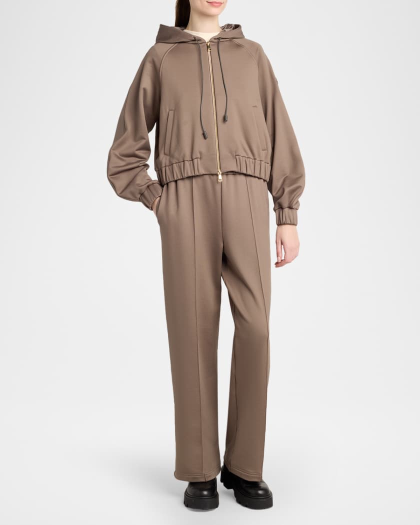 Moncler Technical Fleece Zip-Up Cardigan | Neiman Marcus