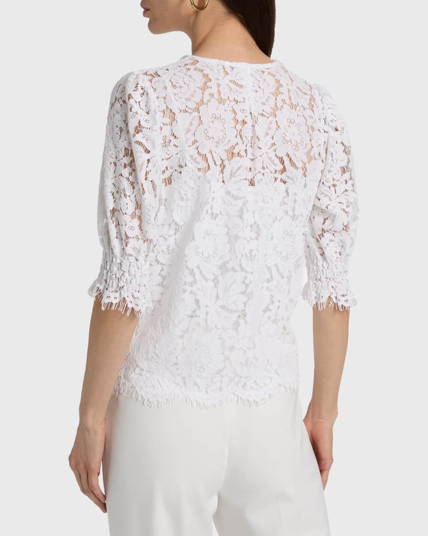 Generation Love Lulu Lace Cascade Blouse | Neiman Marcus