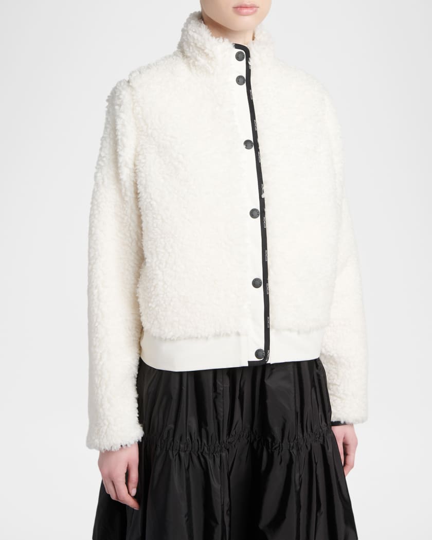 Moncler Genius Short Down Teddy Jacket | Neiman Marcus