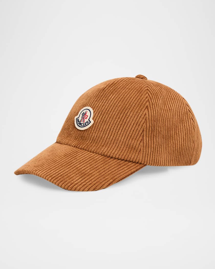 Moncler Corduroy Logo Baseball Cap | Neiman Marcus