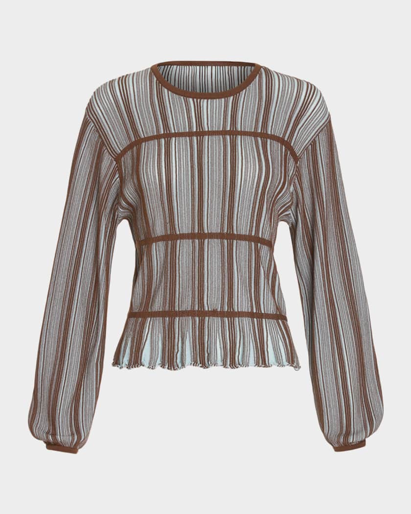 Ramy Brook Ashlyne Striped Knit Top | Neiman Marcus