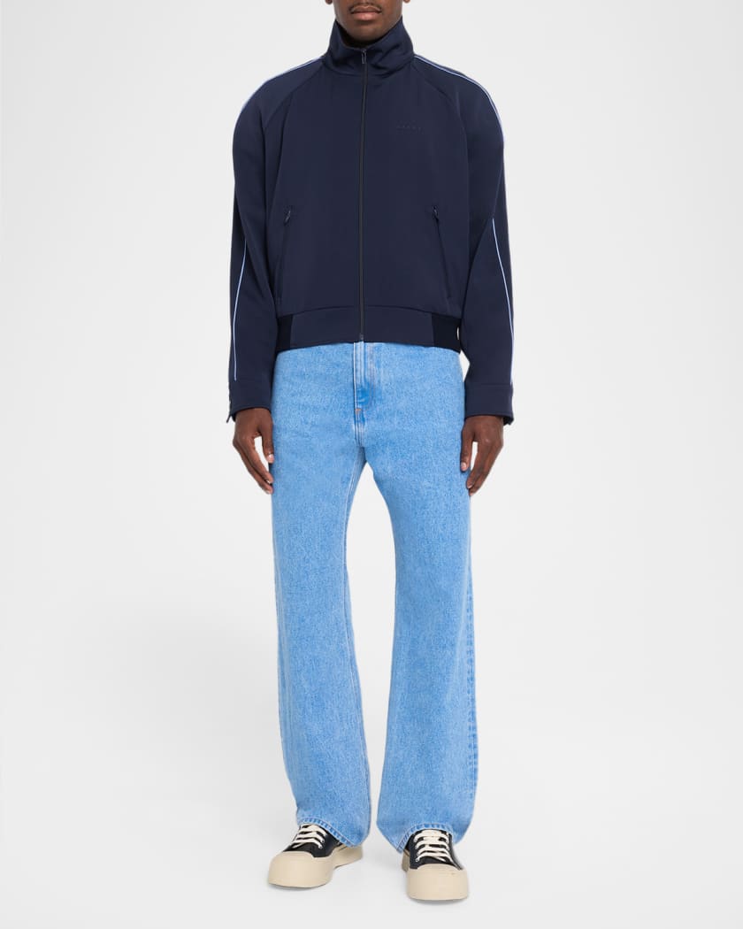 Marni Men's Wool Zip Track Jacket | Neiman Marcus
